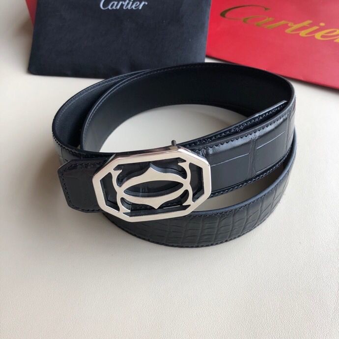 Cartier Stainless steel CC square buckle belt