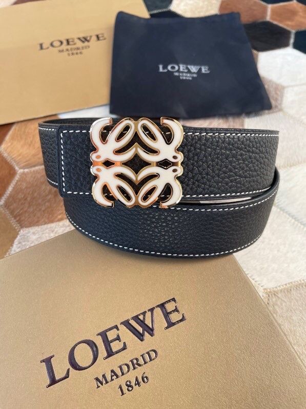 Loewe 3.8cm Reversible belt with resin metal buckle