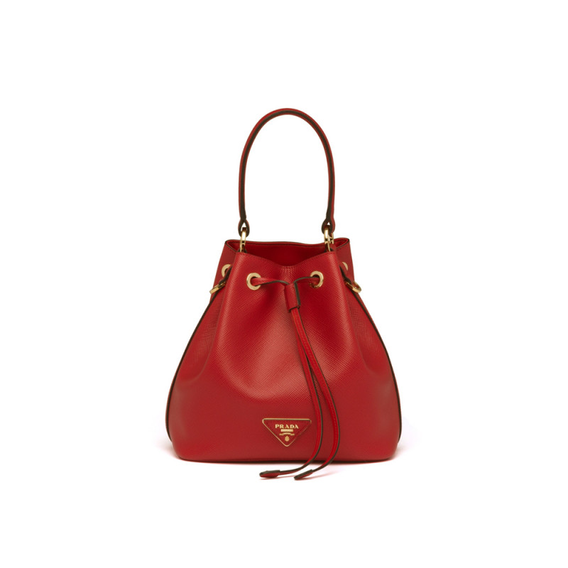 Prada Saffiano Leather Bucket Bag 1BE032