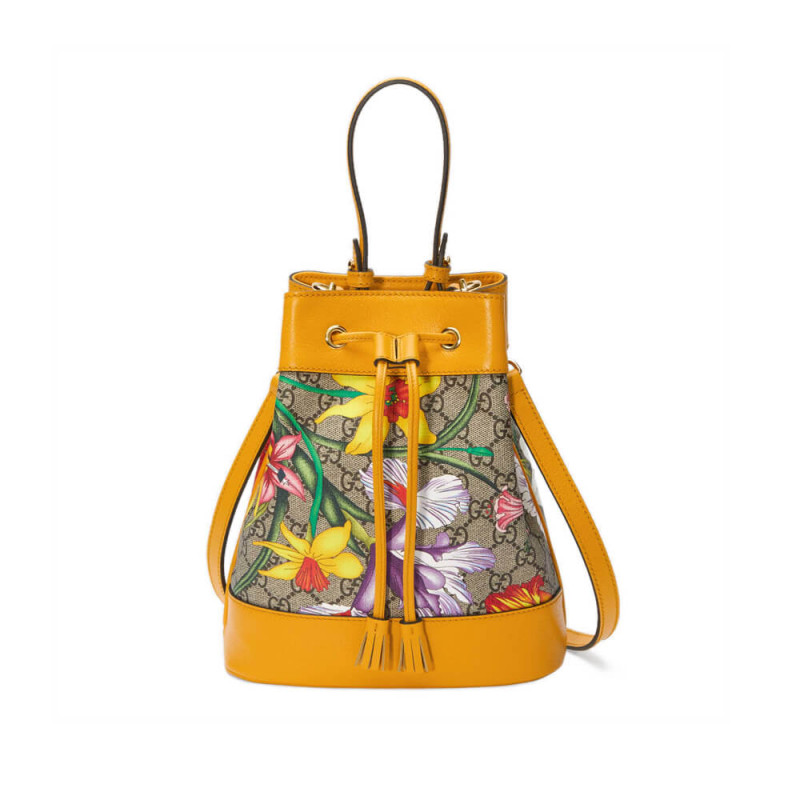 Gucci Ophidia GG Flora Small Bucket Bag 550621