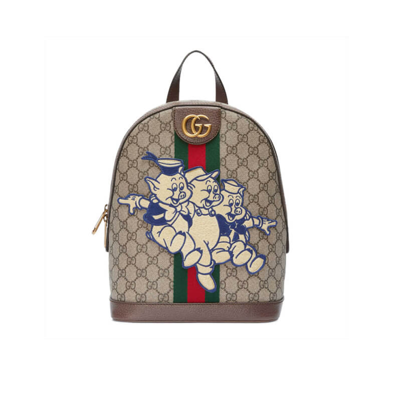 Gucci Ophidia GG Backpack with Three Little Pigs 552884