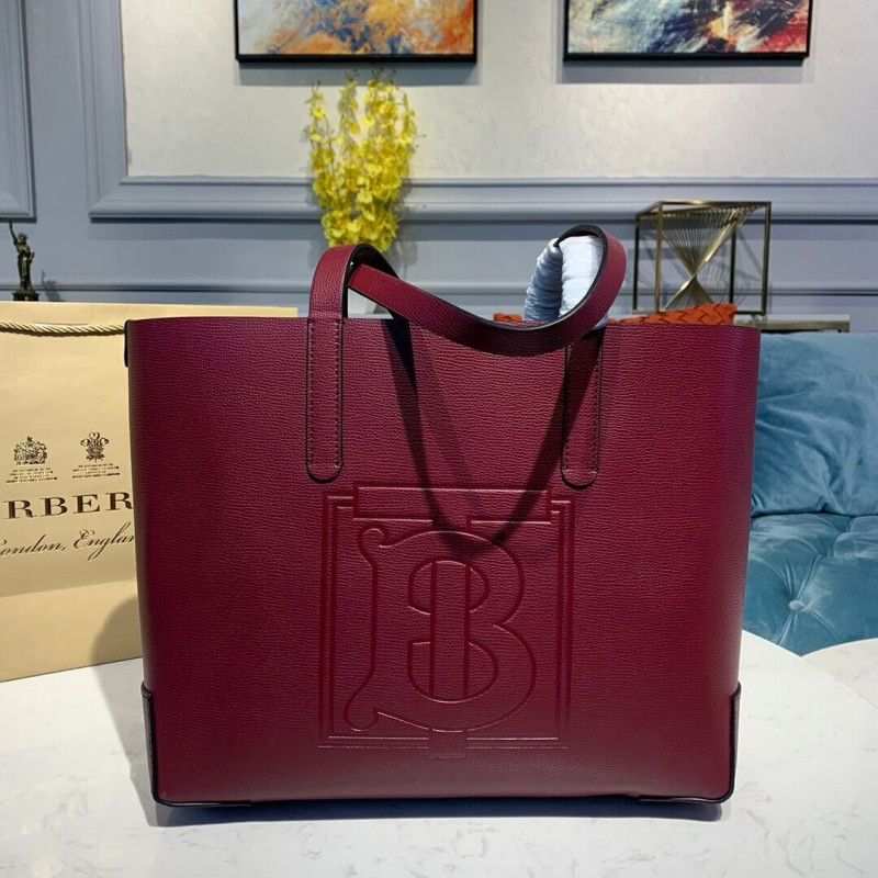 Burberry Embossed Monogram Motif Leather Tote 80196281