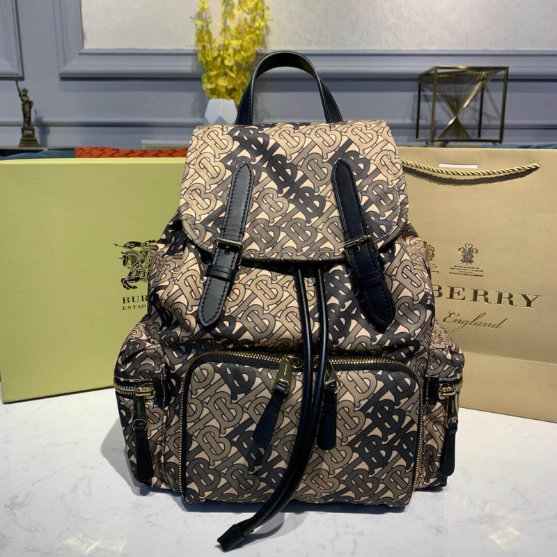 Burberry The Medium Rucksack in Monogram Print Nylon 80118061