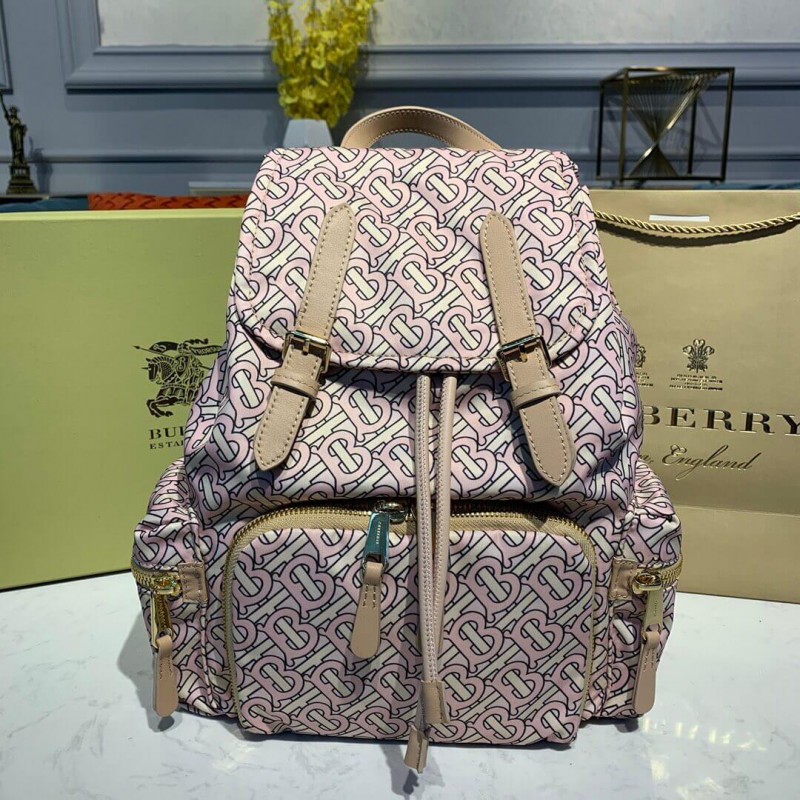 Burberry The Medium Rucksack in Monogram Print Nylon 80116391