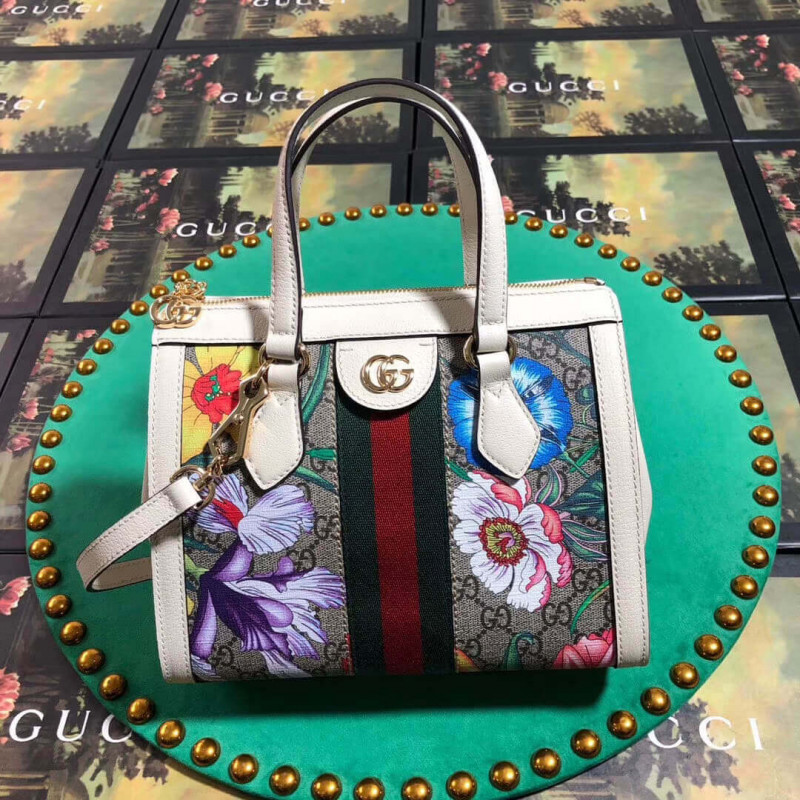 Gucci Ophidia GG Flora Small Tote Bag 547551