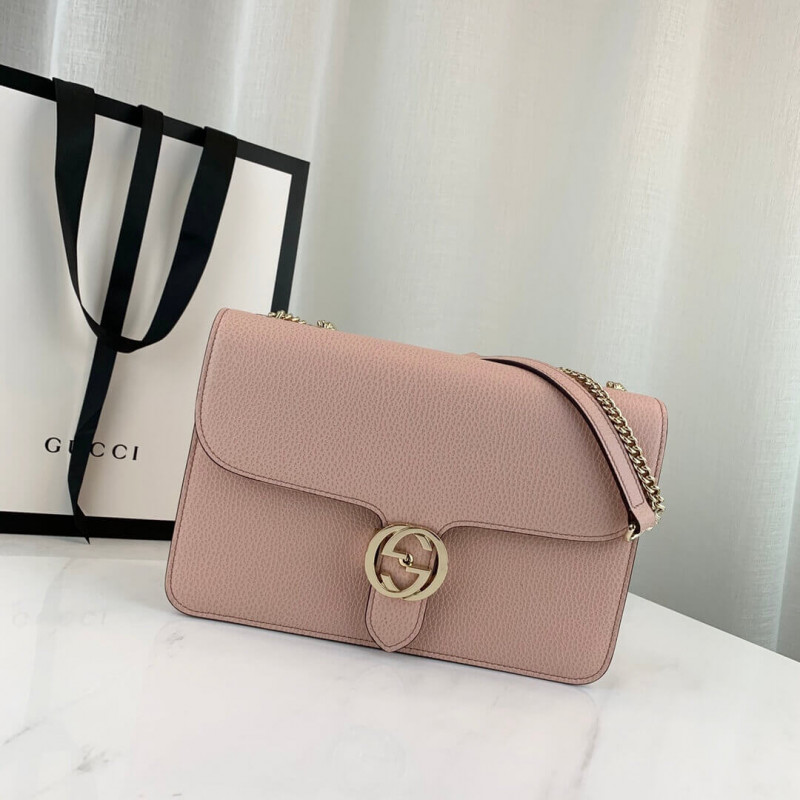 Gucci Interlocking GG Leather Crossbody Bag 28cm 510303