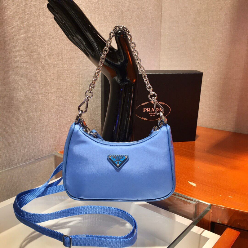 Prada Mini Nylon Hobo Bag 15cm 1BC204