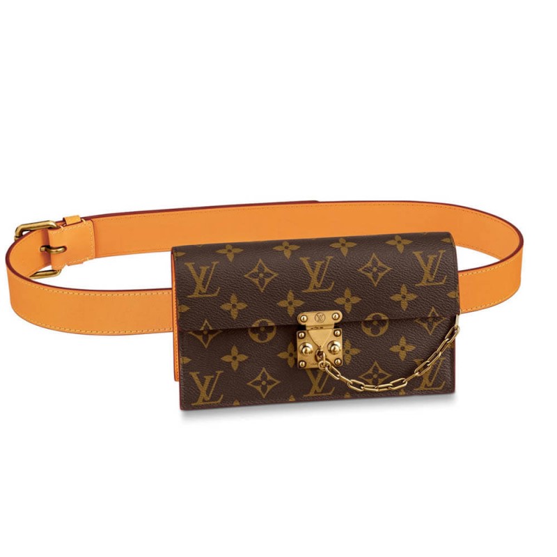 Louis Vuitton Monogram Canvas S Lock Belt Pouch PM M44667