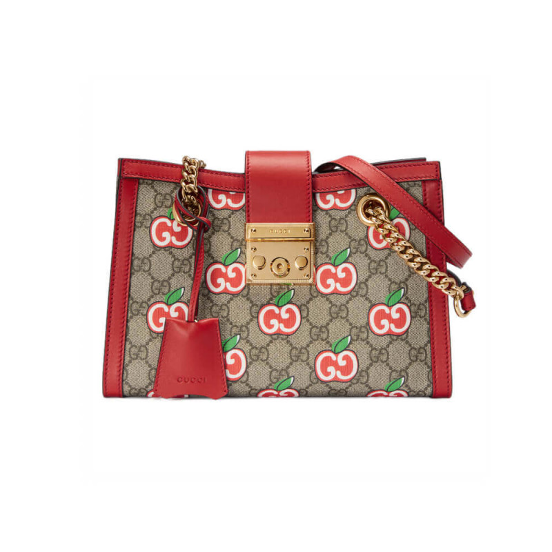 Gucci GG Apple Print Small Shoulder Bag 498156