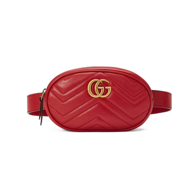 Gucci GG Marmont Matelasse Leather Belt Bag 476434