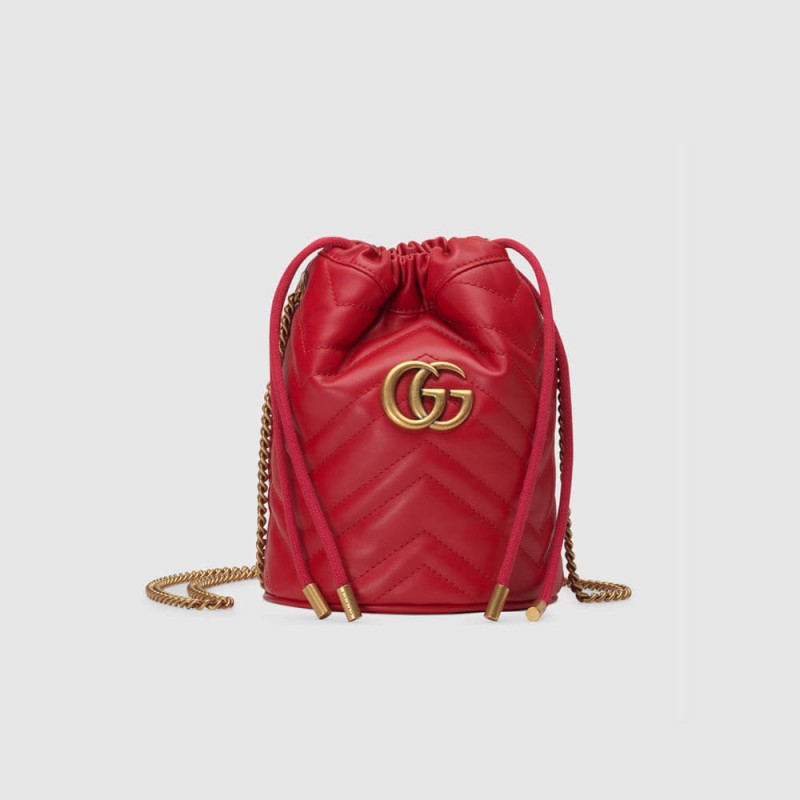 Gucci GG Marmont Matelassé Mini Bucket Bag 575163