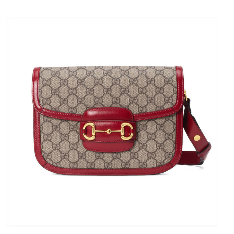 Gucci 1955 Horsebit GG Supreme Shoulder Bag 602204