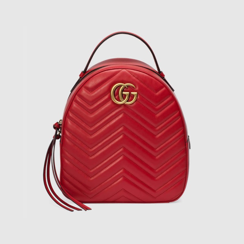 Gucci GG Marmont Quilted Leather Backpack 476671