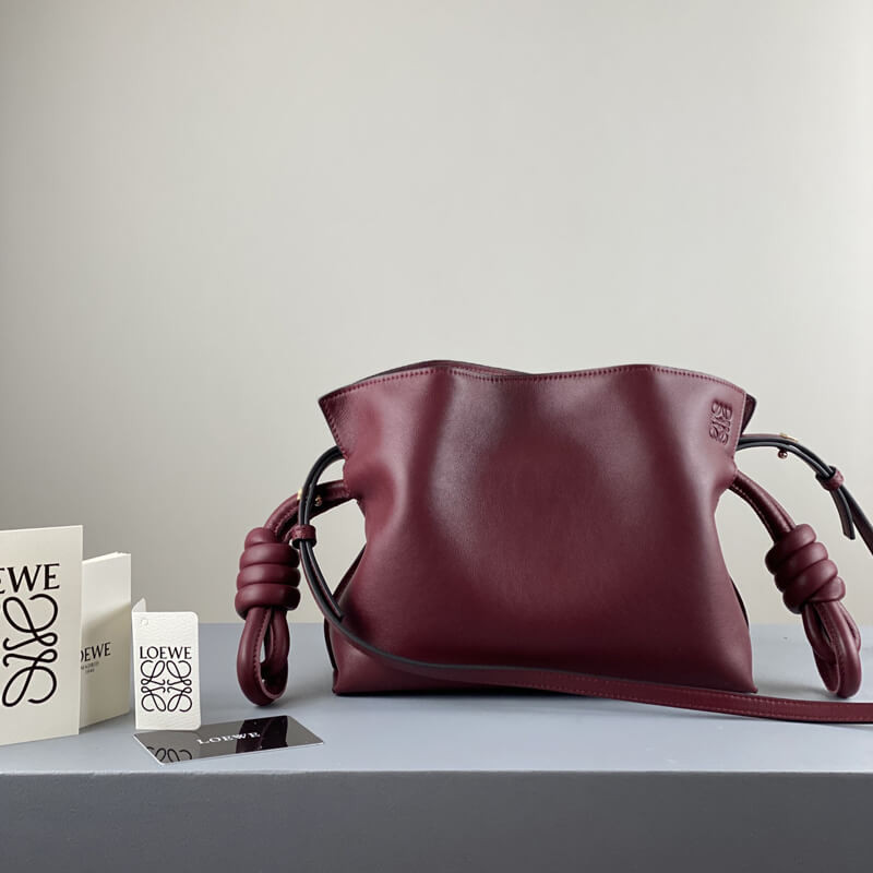 Loewe Mini Flamenco Clutch Bag in Nappa Calfskin