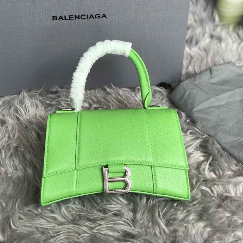 Balenciaga Hourglass XS Textured-Leather Tote