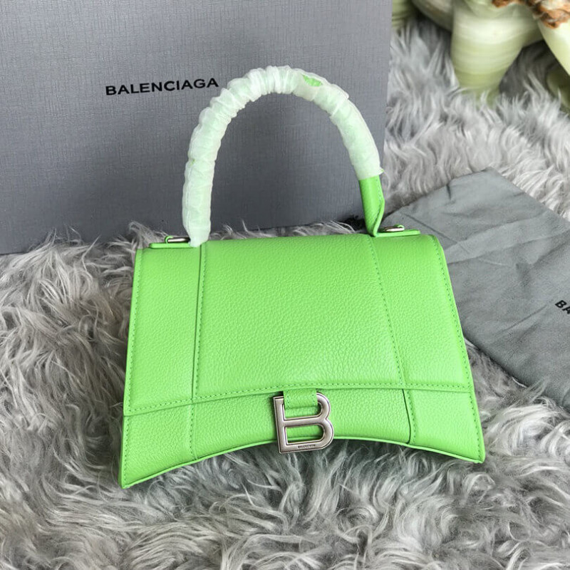 Balenciaga Hourglass S Textured-Leather Tote