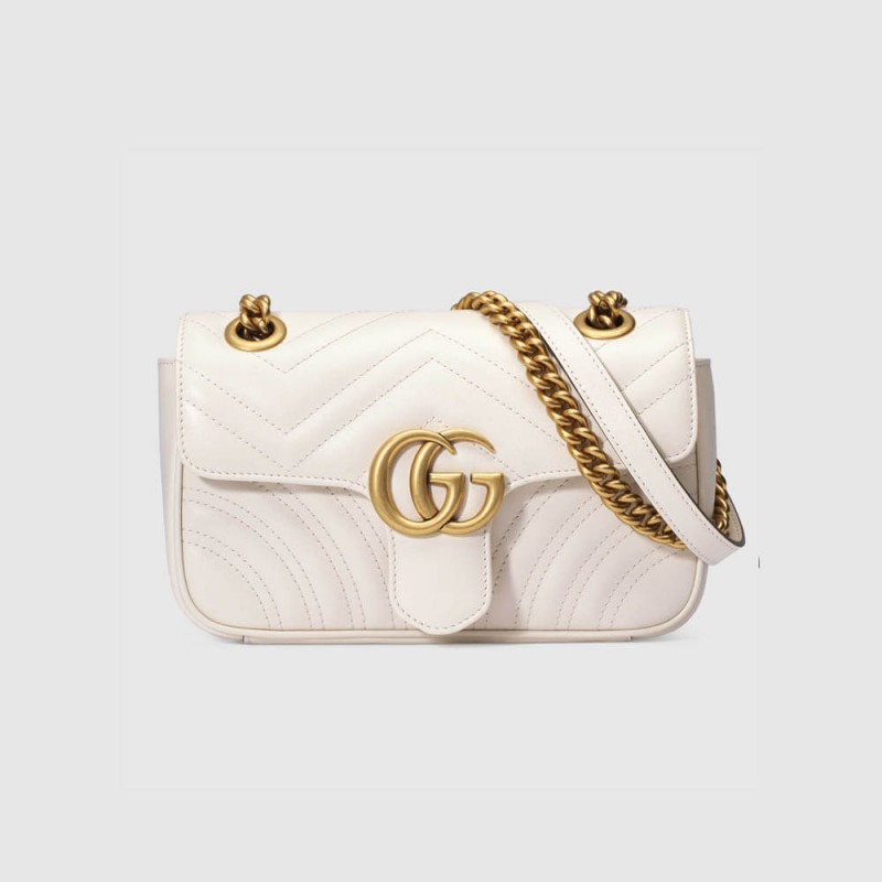 Gucci GG Marmont Matelasse Chevron Leather Mini Bag 446744