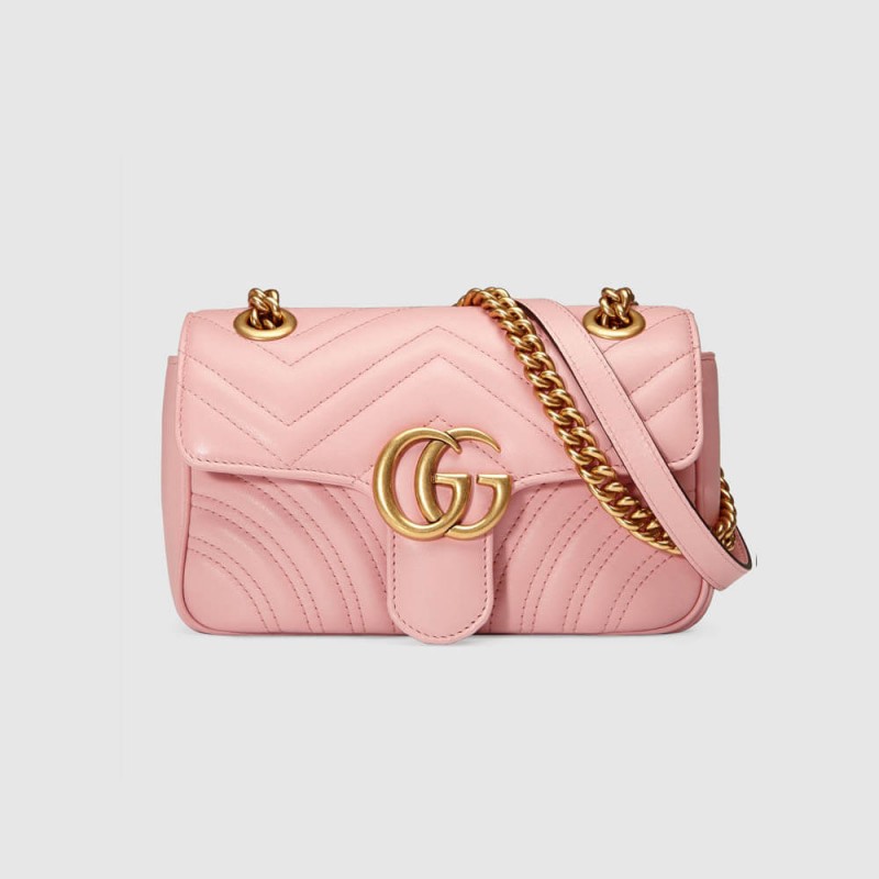 Gucci GG Marmont Matelasse Chevron Leather Mini Bag 446744