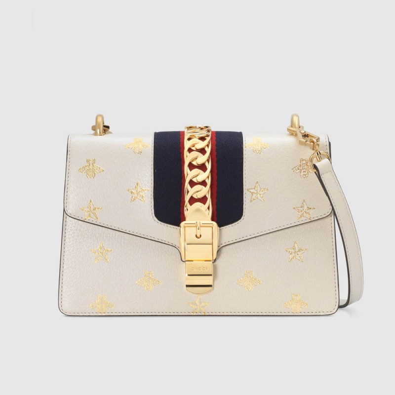 Gucci Sylvie Bee Star Small Shoulder Bag 524405