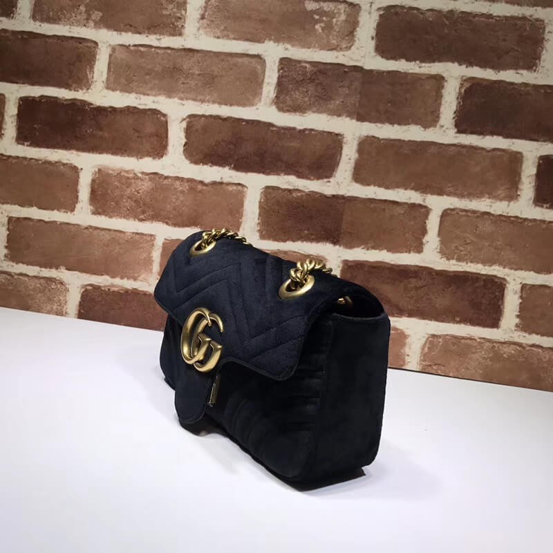 Gucci GG Marmont Velvet Shoulder Bag 446744