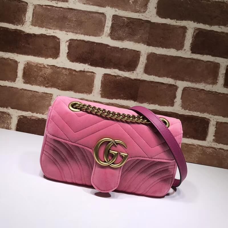 Gucci GG Marmont Velvet Shoulder Bag 446744