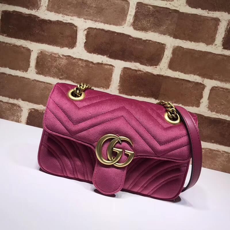 Gucci GG Marmont Velvet Shoulder Bag 446744