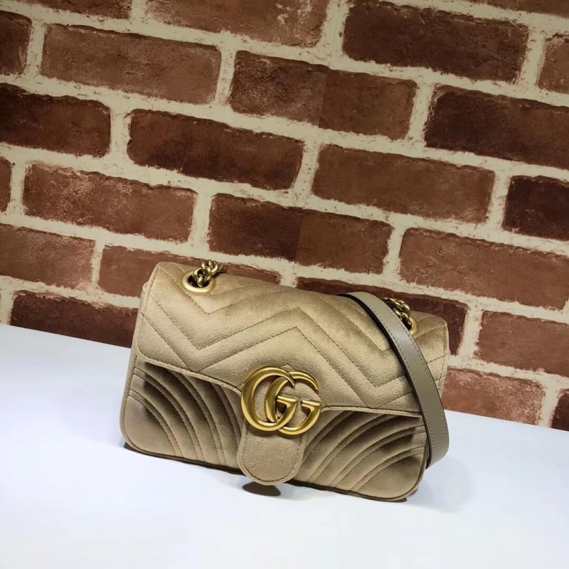 Gucci GG Marmont Velvet Shoulder Bag 446744