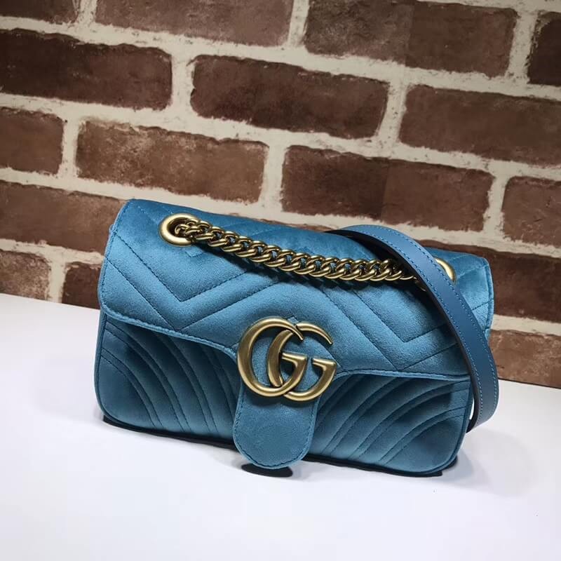 Gucci GG Marmont Velvet Shoulder Bag 446744