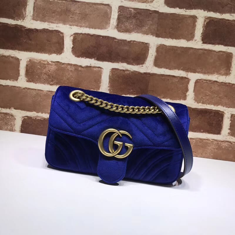 Gucci GG Marmont Velvet Shoulder Bag 446744