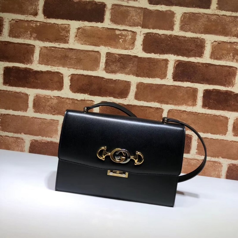 Gucci Zumi Smooth Leather Small Shoulder Bag 576388