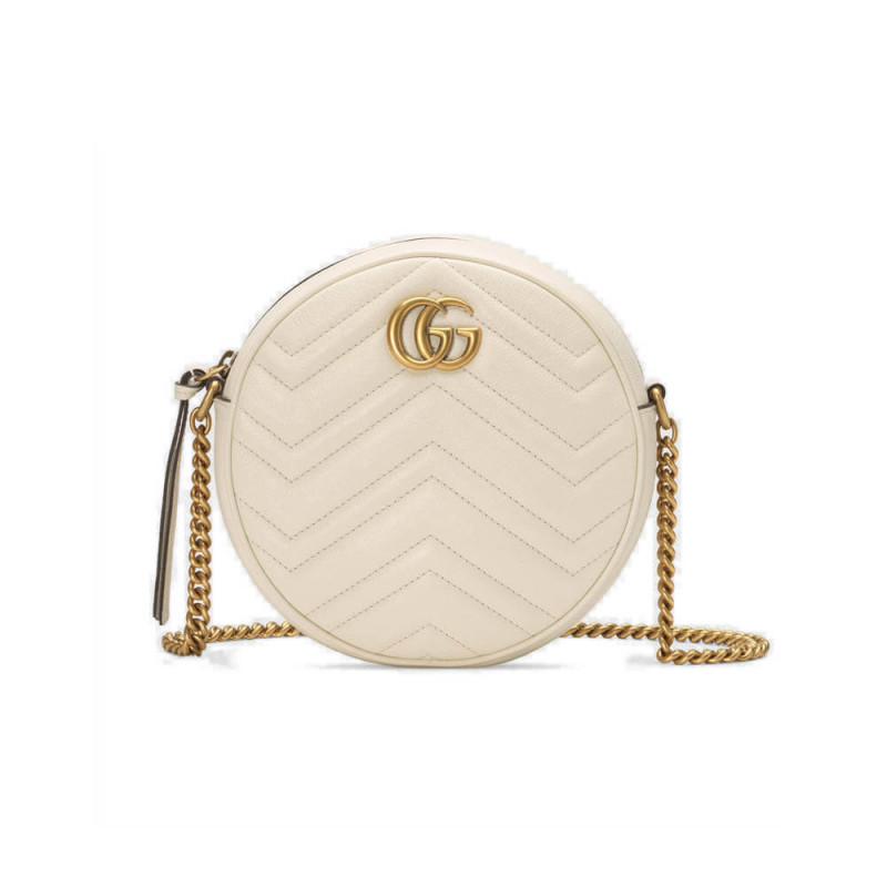 Gucci GG Marmont Mini Round Shoulder Bag 550154