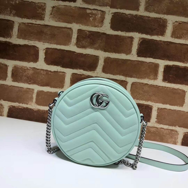 Gucci GG Marmont Mini Round Shoulder Bag 550154