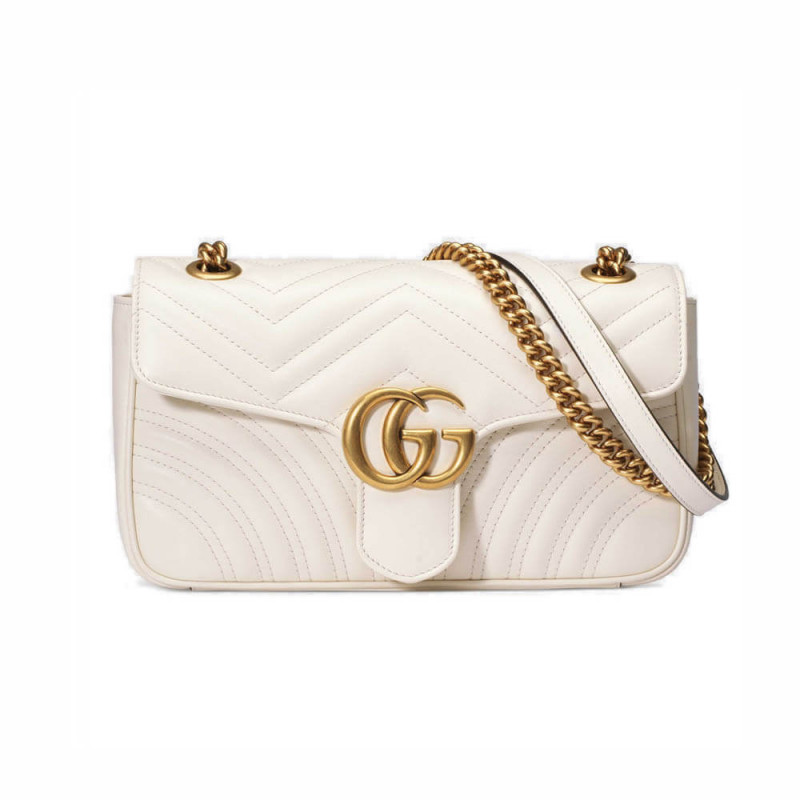 Gucci GG Marmont Matelasse Chevron Leather Small Shoulder Bag 443497