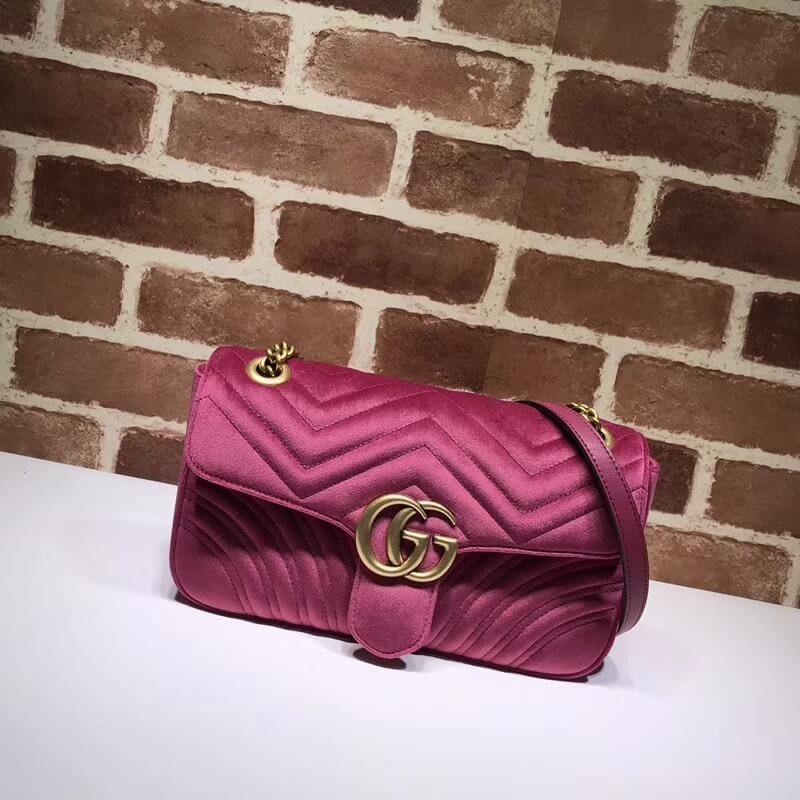 Gucci GG Marmont Velvet Shoulder Bag 443497