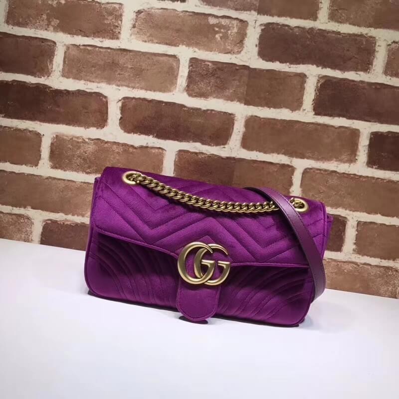 Gucci GG Marmont Velvet Shoulder Bag 443497