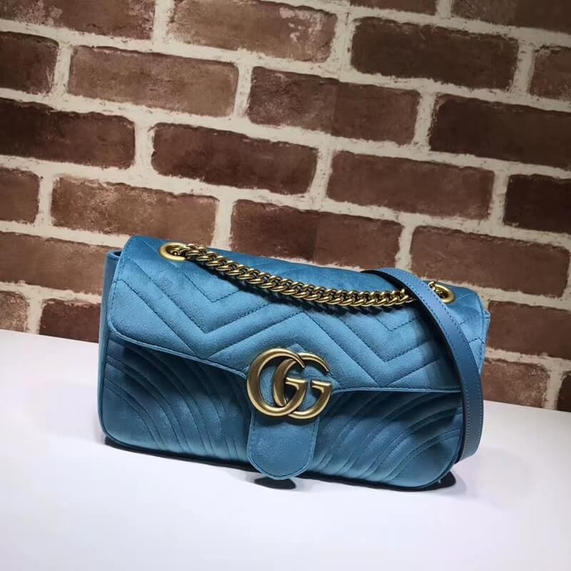 Gucci GG Marmont Velvet Shoulder Bag 443497