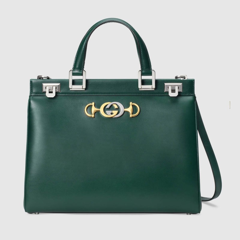 Gucci Zumi Smooth Leather Medium Top Handle Bag 564714