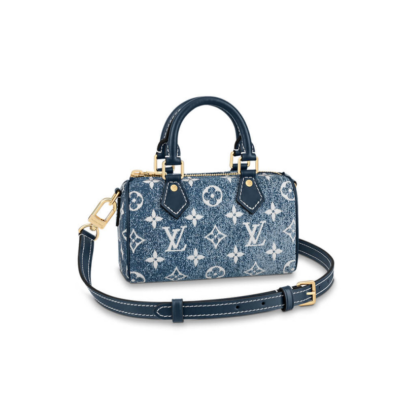 Louis Vuitton Monogram Jacquard Denim Nano Speedy M81168 M81213