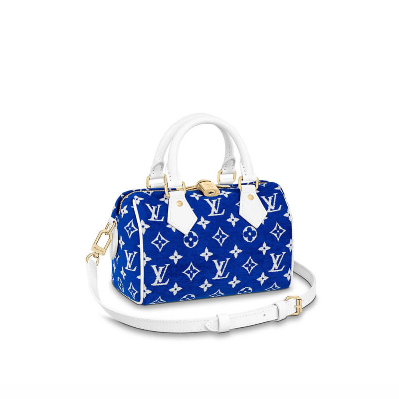 Louis Vuitton Monogram Jacquard Velvet Speedy Bandouliere 20 M20751