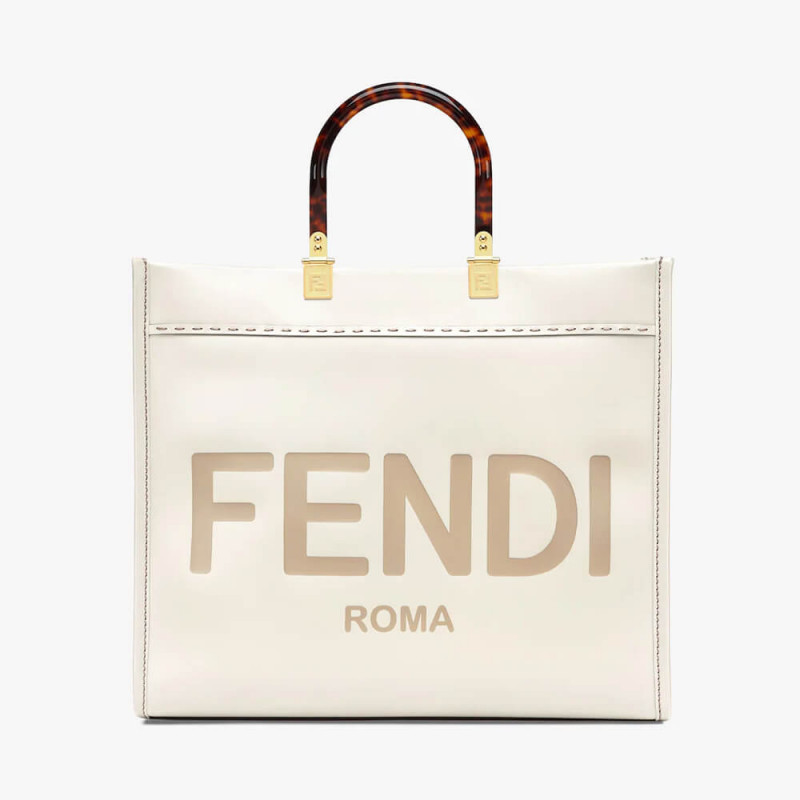 Fendi Medium Sunshine Shopper 8BH386 White