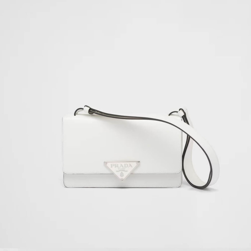 Prada Embleme Brushed-Leather Bag 1BD321