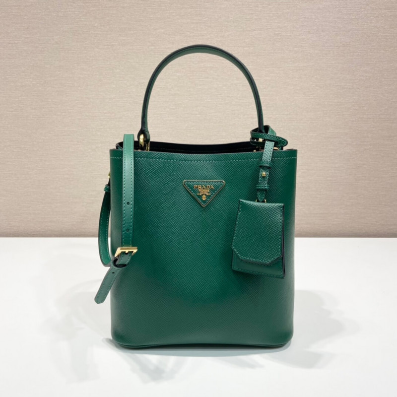 Prada Saffiano Leather Medium Panier Bag 1BA212