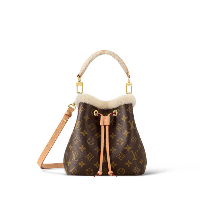 Louis Vuitton Monogram and Shearling Neonoe BB M46319