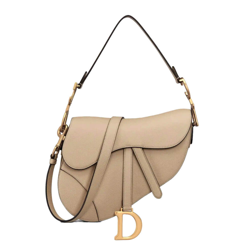 Dior Saddle Bag with Strap Grained Calfskin M0455