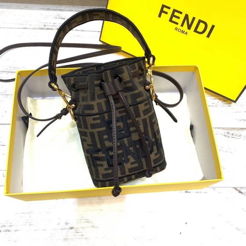 Fendi Mon Tresor Roma Amor Fabric Mini Bag 8BS010