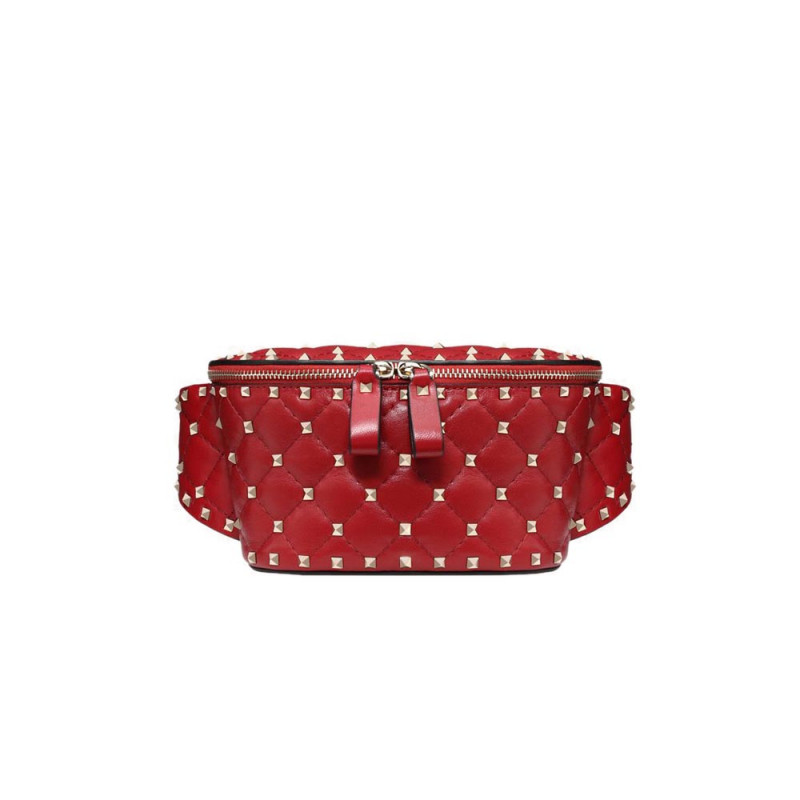 Valentino Garavani Rockstud Spike Waxy Leather Belt Bag 0620B