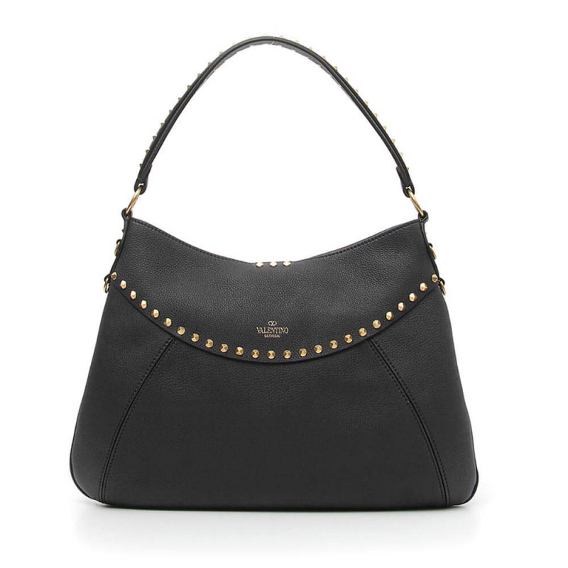 Valentino Garavani Twinkle Studded Medium Leather Hobo Bag 2091