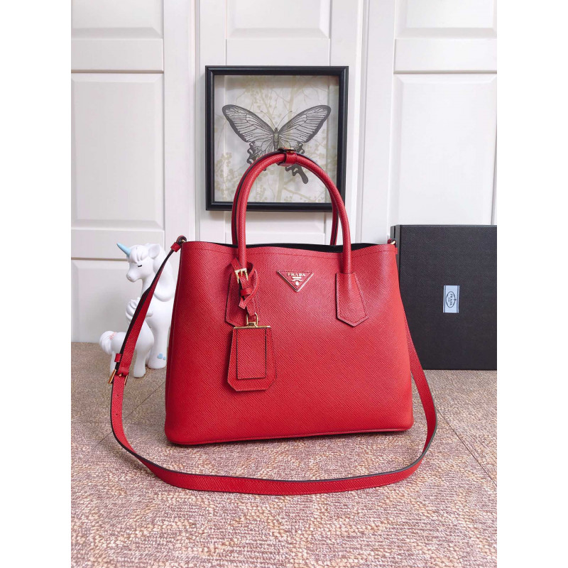 Prada Saffiano Leather Double Bag 1BG775