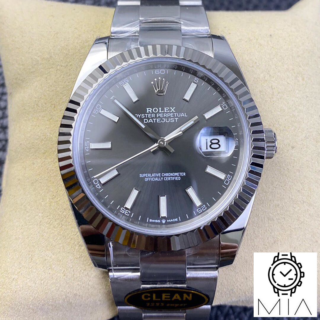 Rolex Datejust M126334-0013 Clean Factory Grey Strap