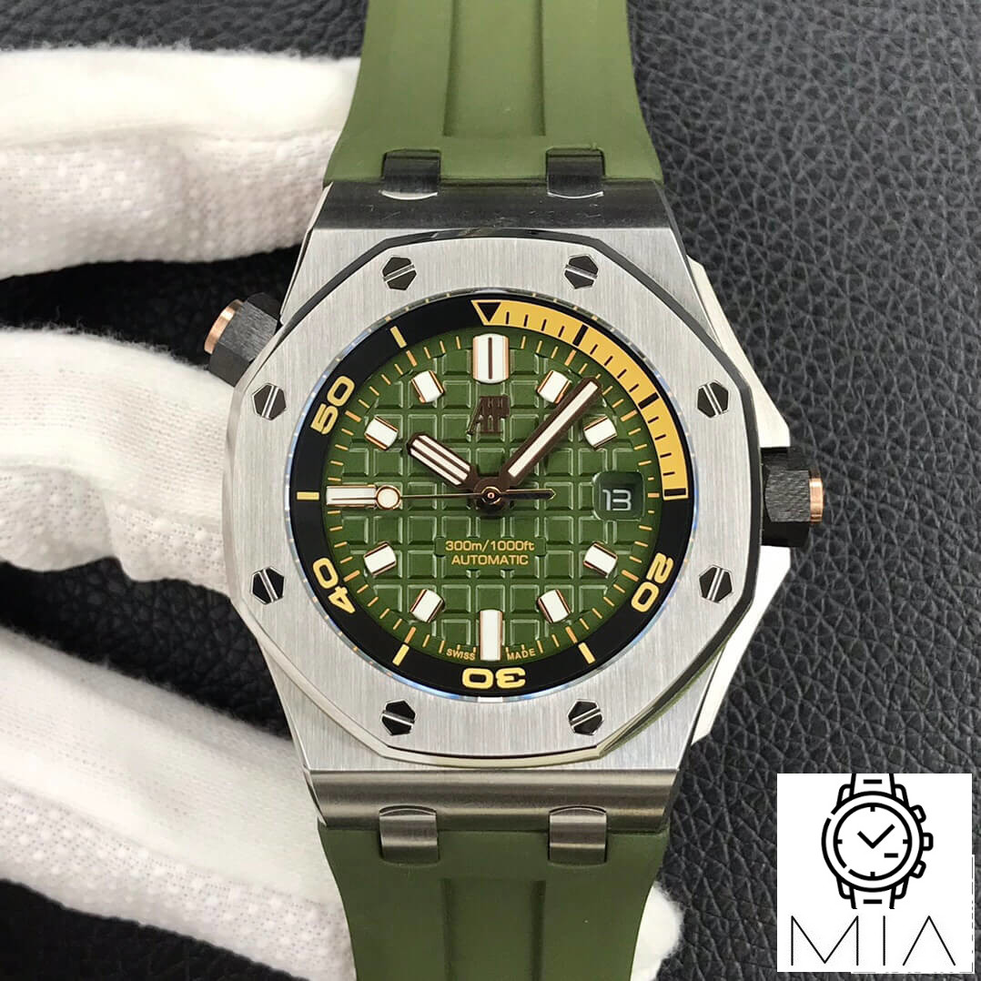 Audemars Piguet Royal Oak Offshore 15720ST.OO.A052CA.01 BF Factory Green Strap